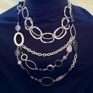 Silver Tone Choker Neclaces, Set if 3